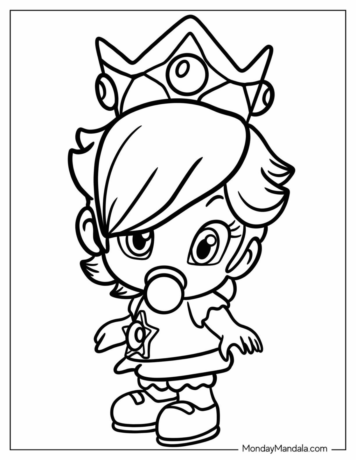 Rosalina coloring pages free pdf printables