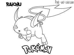 Pokemon coloring pages print and color