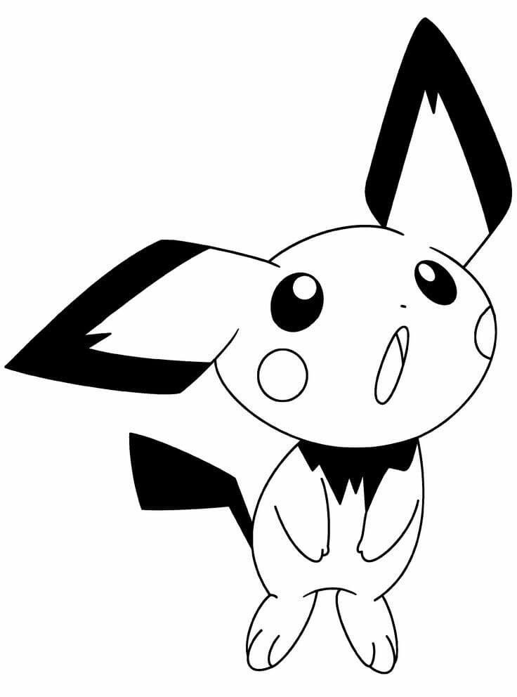 Surprised raichu pikachu coloring page pokemon coloring pages pokemon coloring sheets