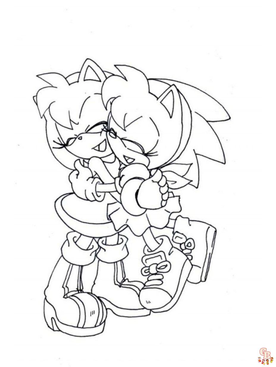 Sonic the hedgehog coloring pages free