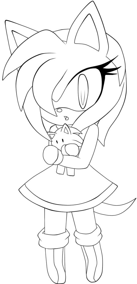 Chibi amy rose by cefia on