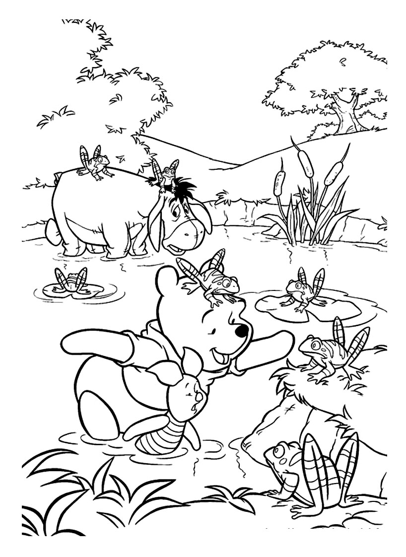 Free winnie the pooh coloring pages to print