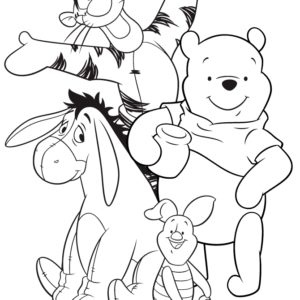 Winnie the pooh coloring pages printable for free download