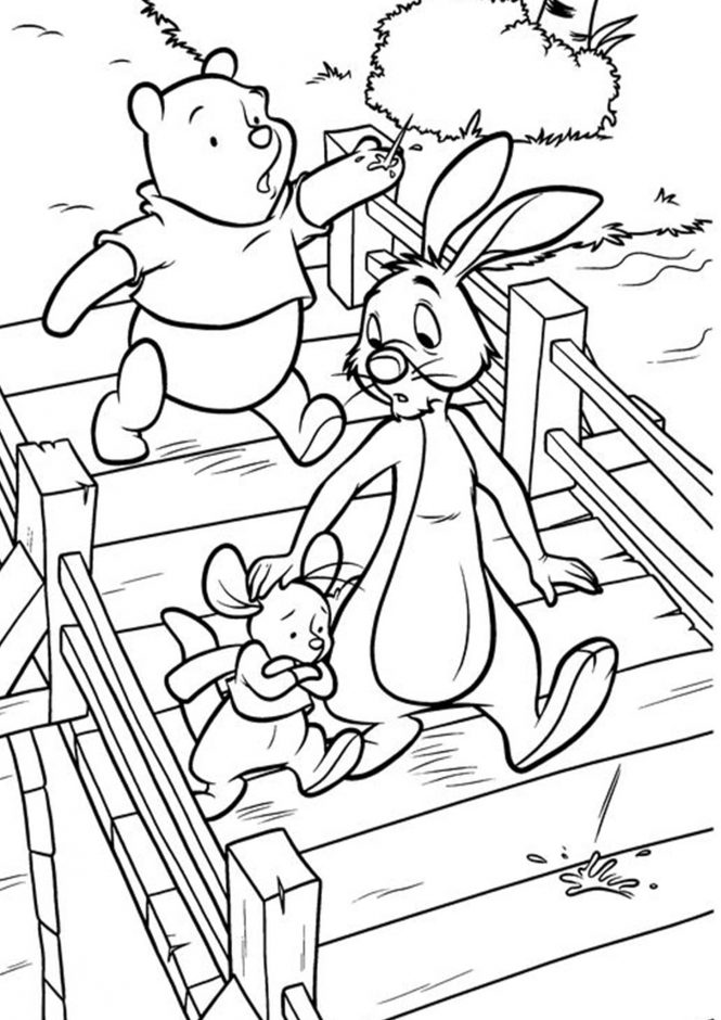 Free easy to print winnie the pooh coloring pages