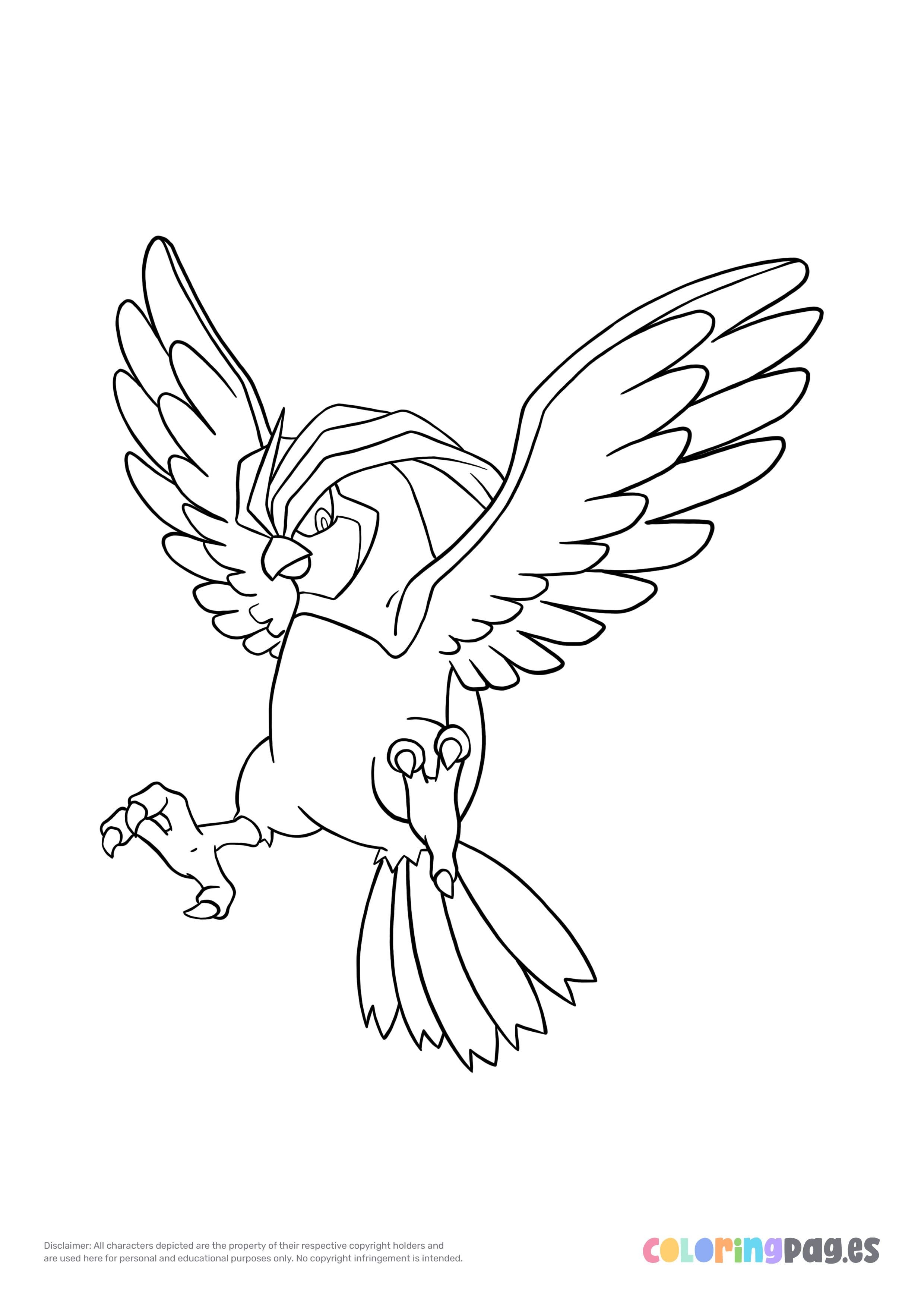 Pokãmon pidgeotto colorg page pokemon colorg pages colorg pages pokemon colorg