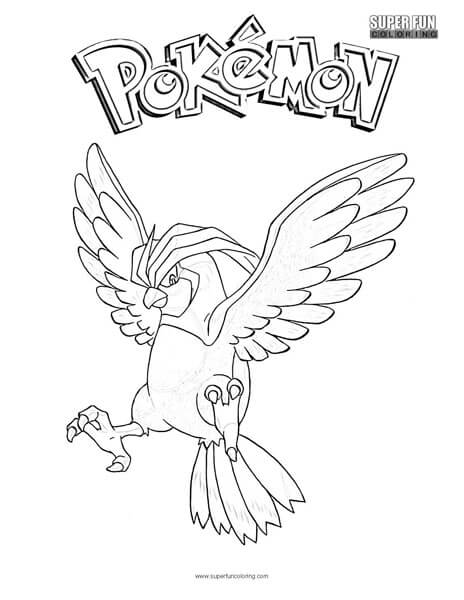 Pidgeotto pokemon coloring page