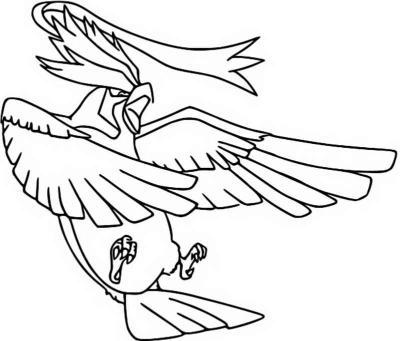 Coloring page mega evolved pokãmon mega pidgeot