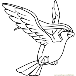 Pidgeot coloring pages for kids