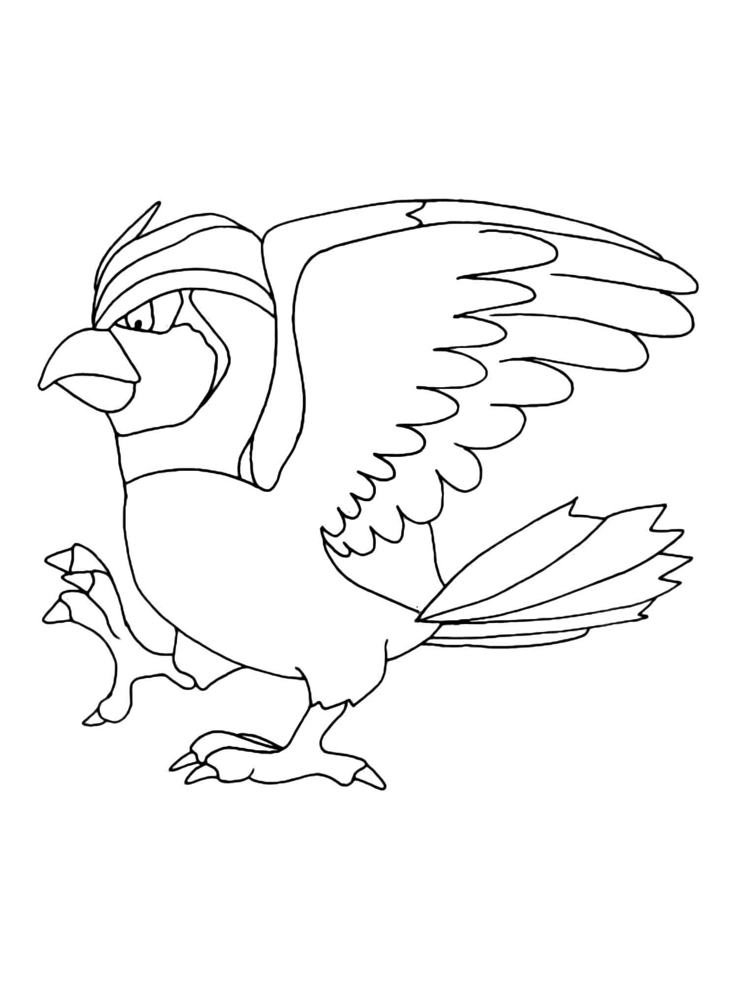 Pokemon pidgeotto coloring pages