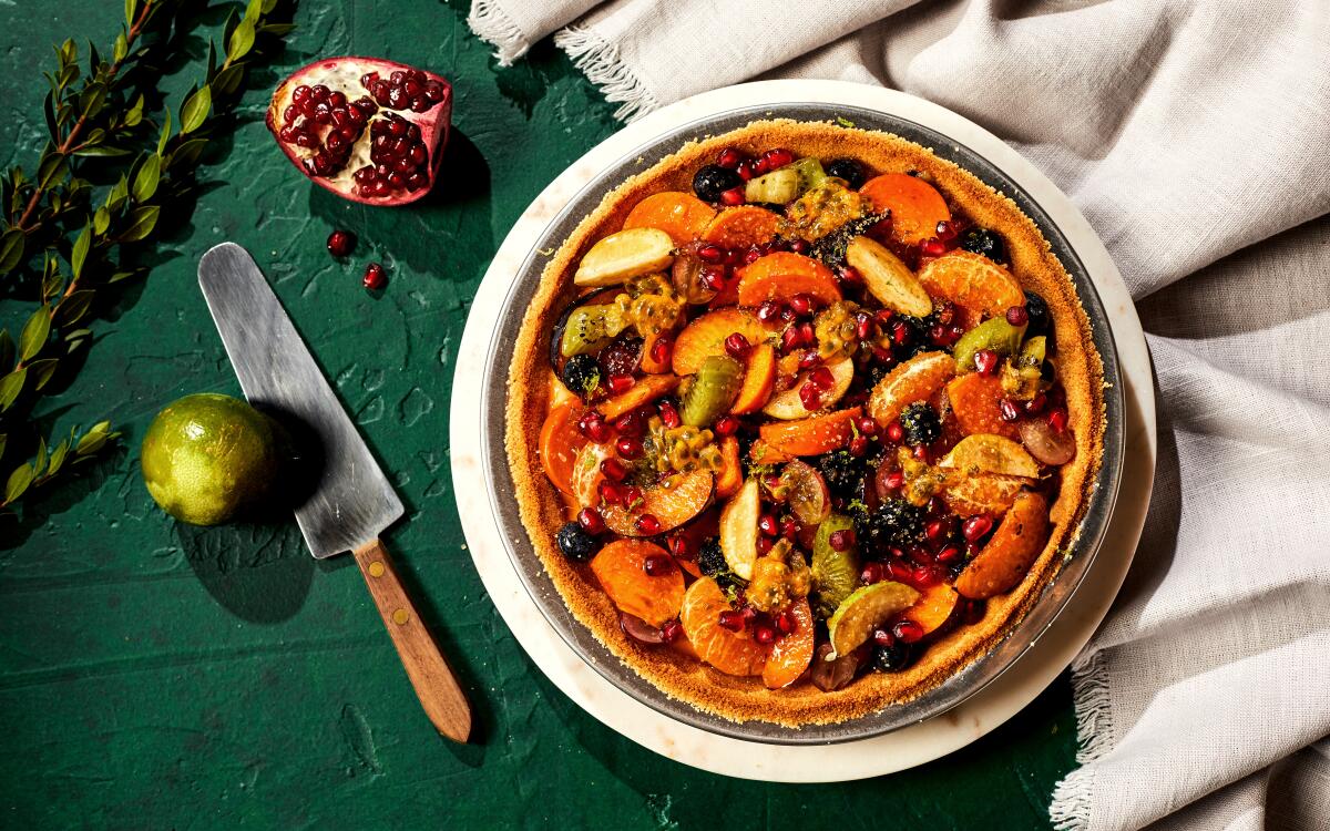 Creamy fruit tart pie recipe