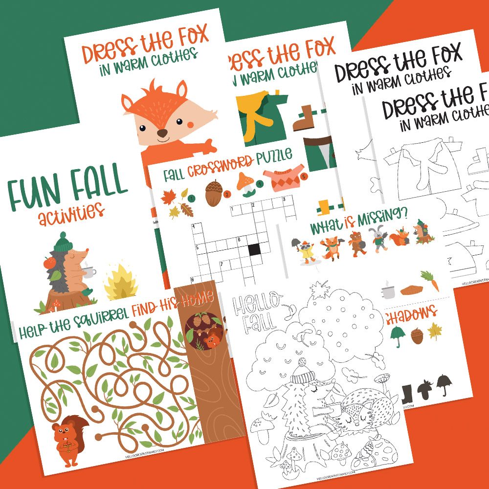 Page free printable fall coloring pages and activity sheets