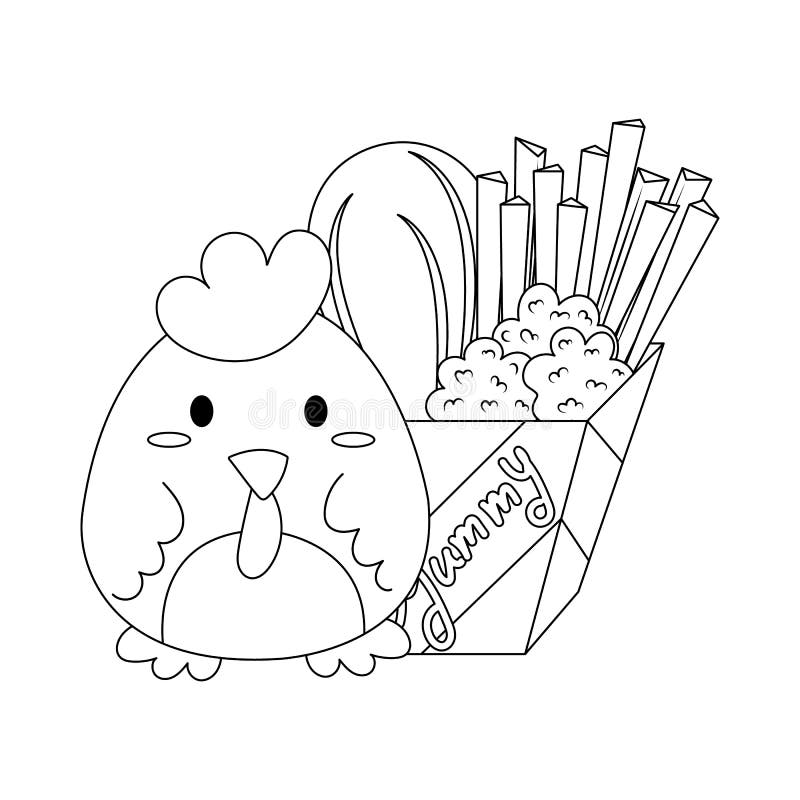 Pepita de pollo frito ilustracion stock vector y clipart â ilustracion stock
