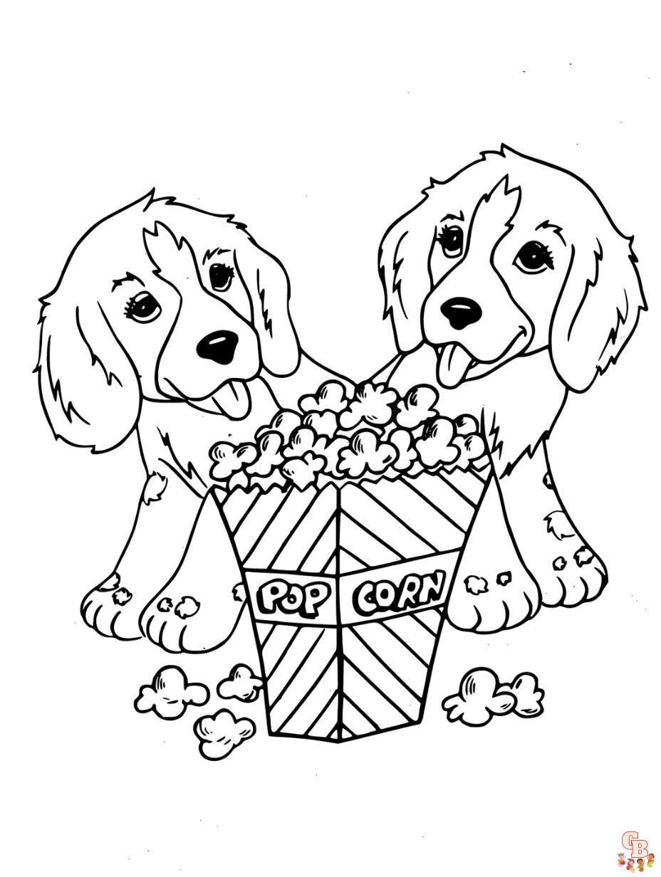 Dogs coloring pages to print