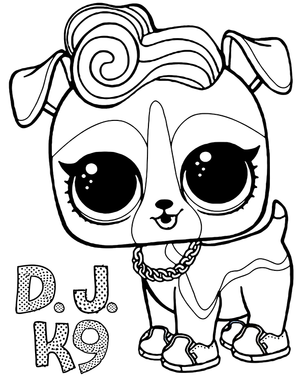 Dj k coloring page lol surprise