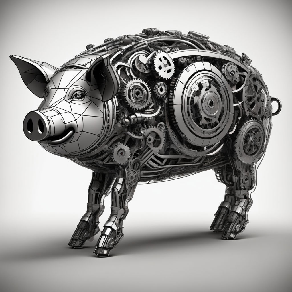 An andromorphic female pig