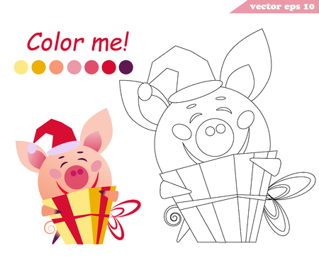 Cute pig coloring pages cliparts stock vector and royalty free cute pig coloring pages illustrations