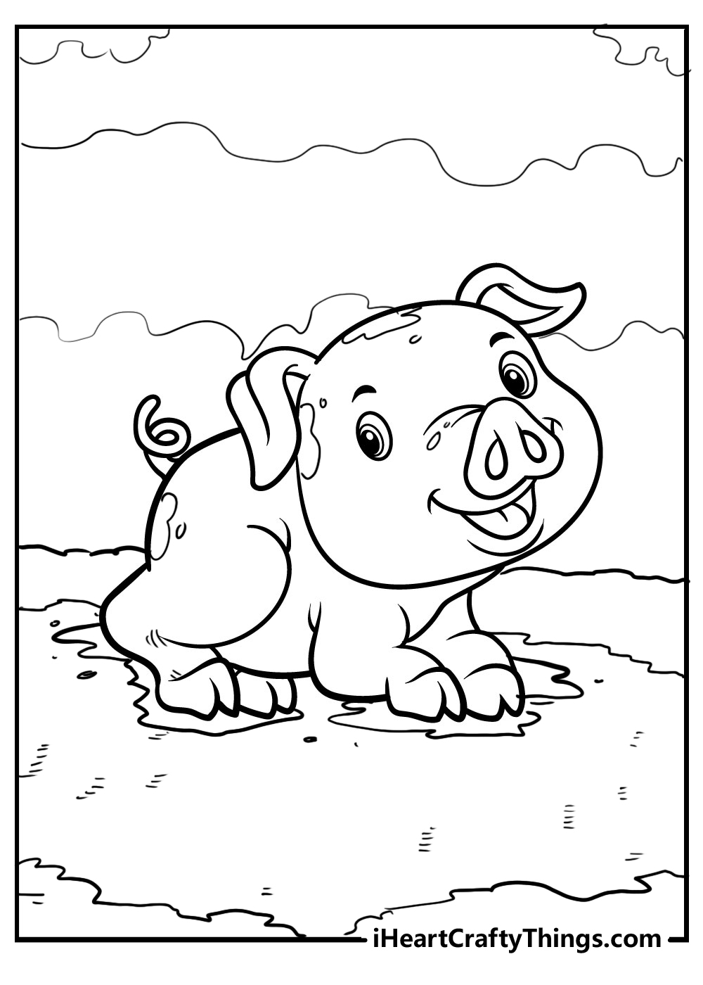 Pig coloring pages free printables