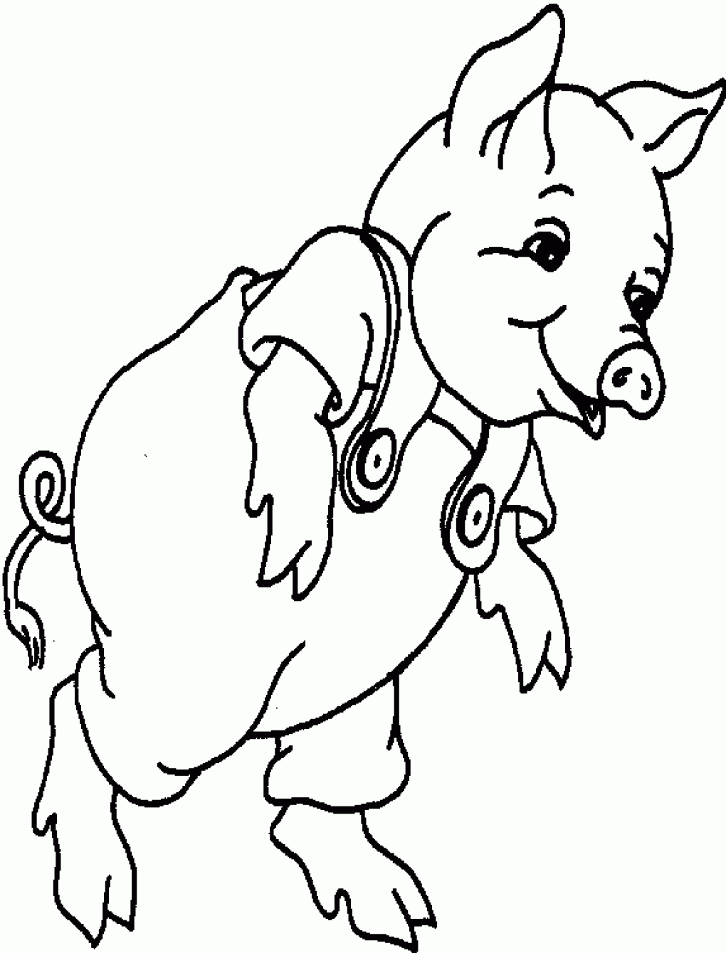 Free printable pig coloring pages for kids