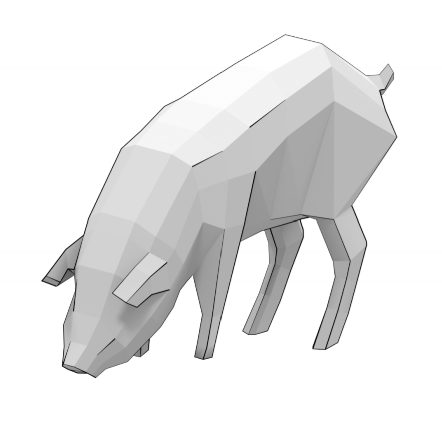 Pig papercraft d free printable papercraft templates