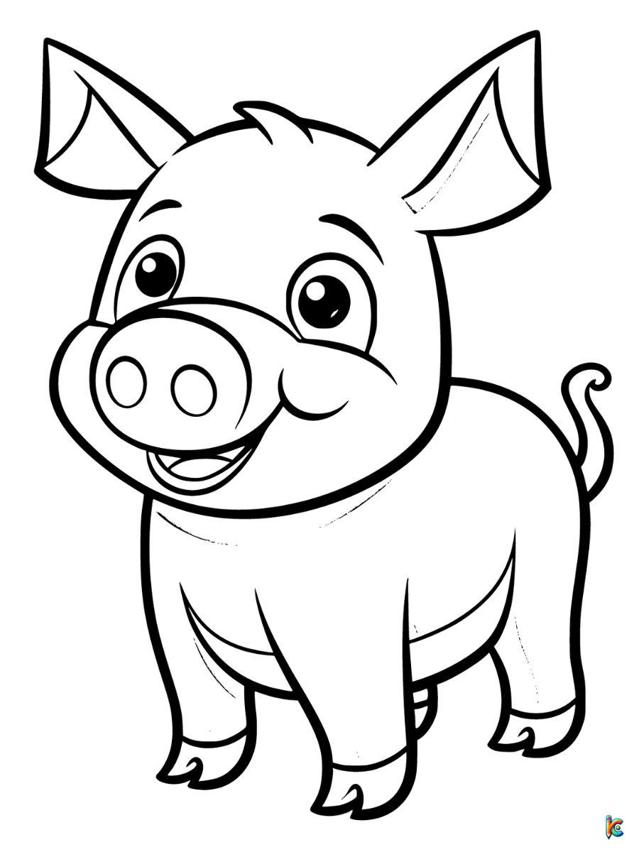 Pig coloring pages â