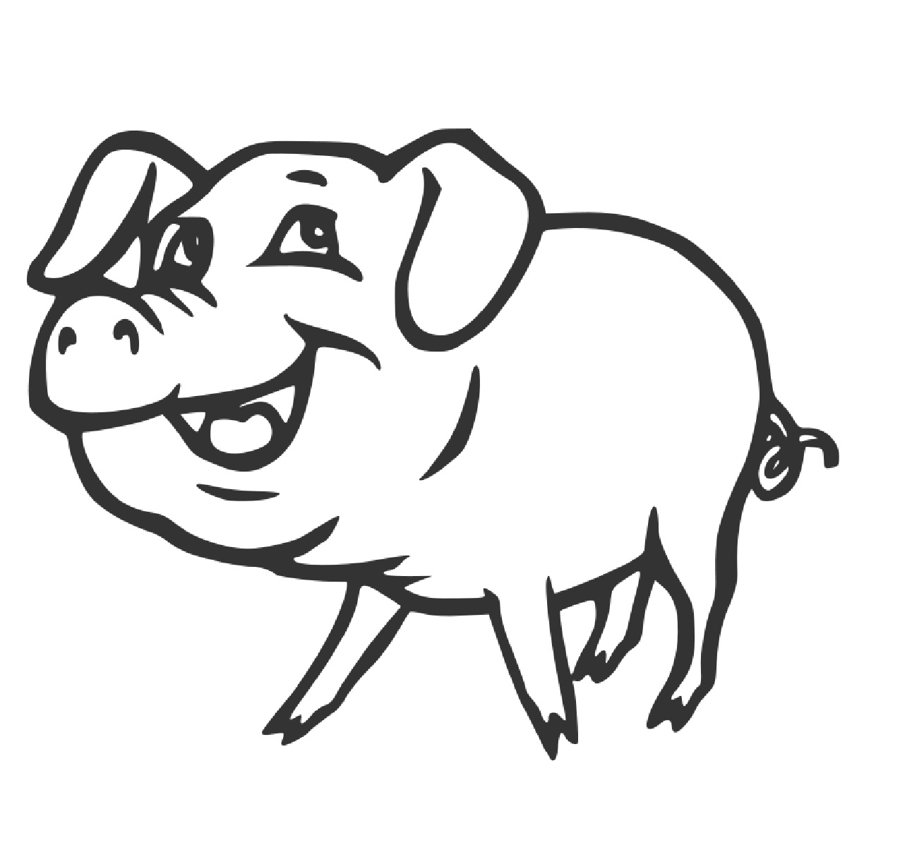 Free printable pig coloring pages for kids