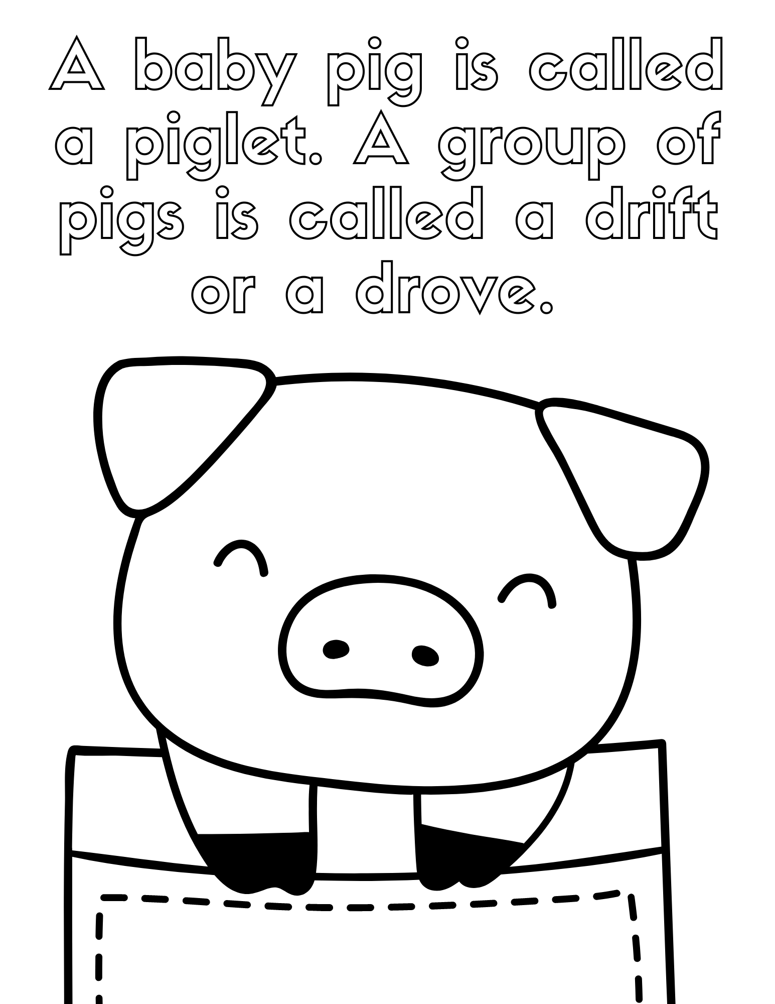 Free printable pig coloring pages for kids and adults