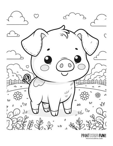 Pig clipart coloring pages go hog wild with our exclusive collection at