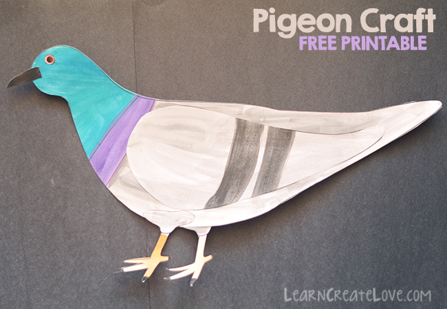 Pigeon printable craft