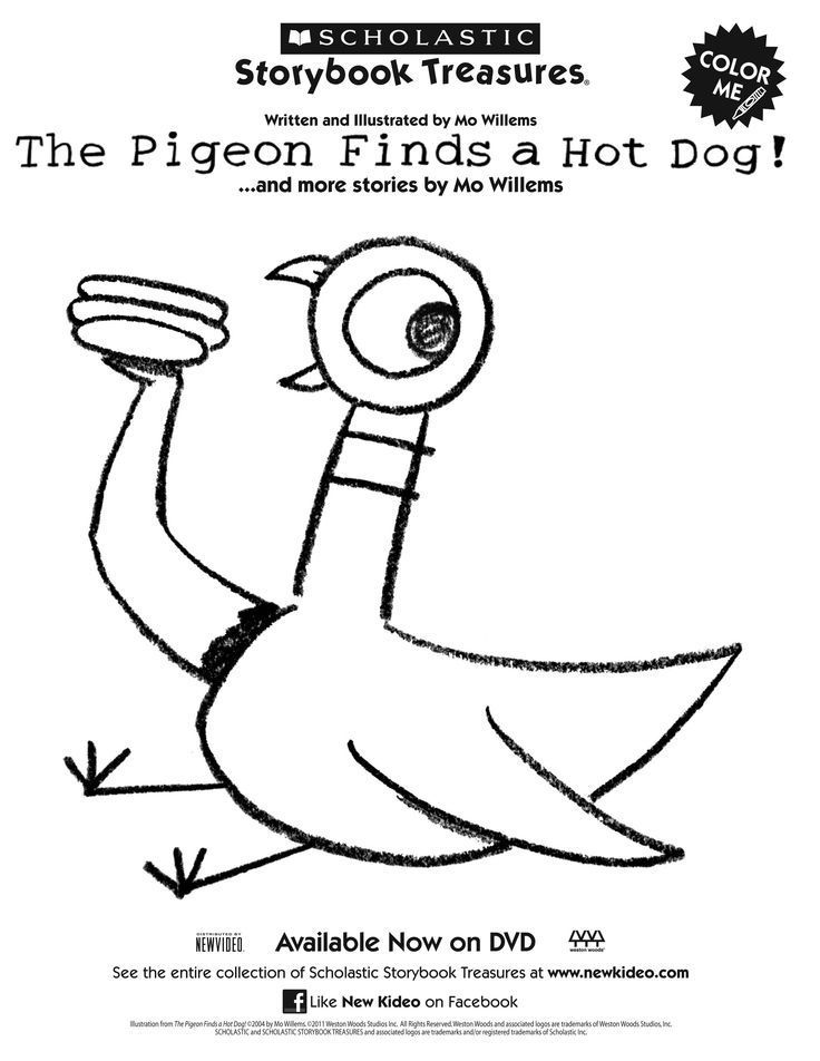 Download or print this amazing coloring page pigeon coloring sheet pigeon books mo willems dog coloring page