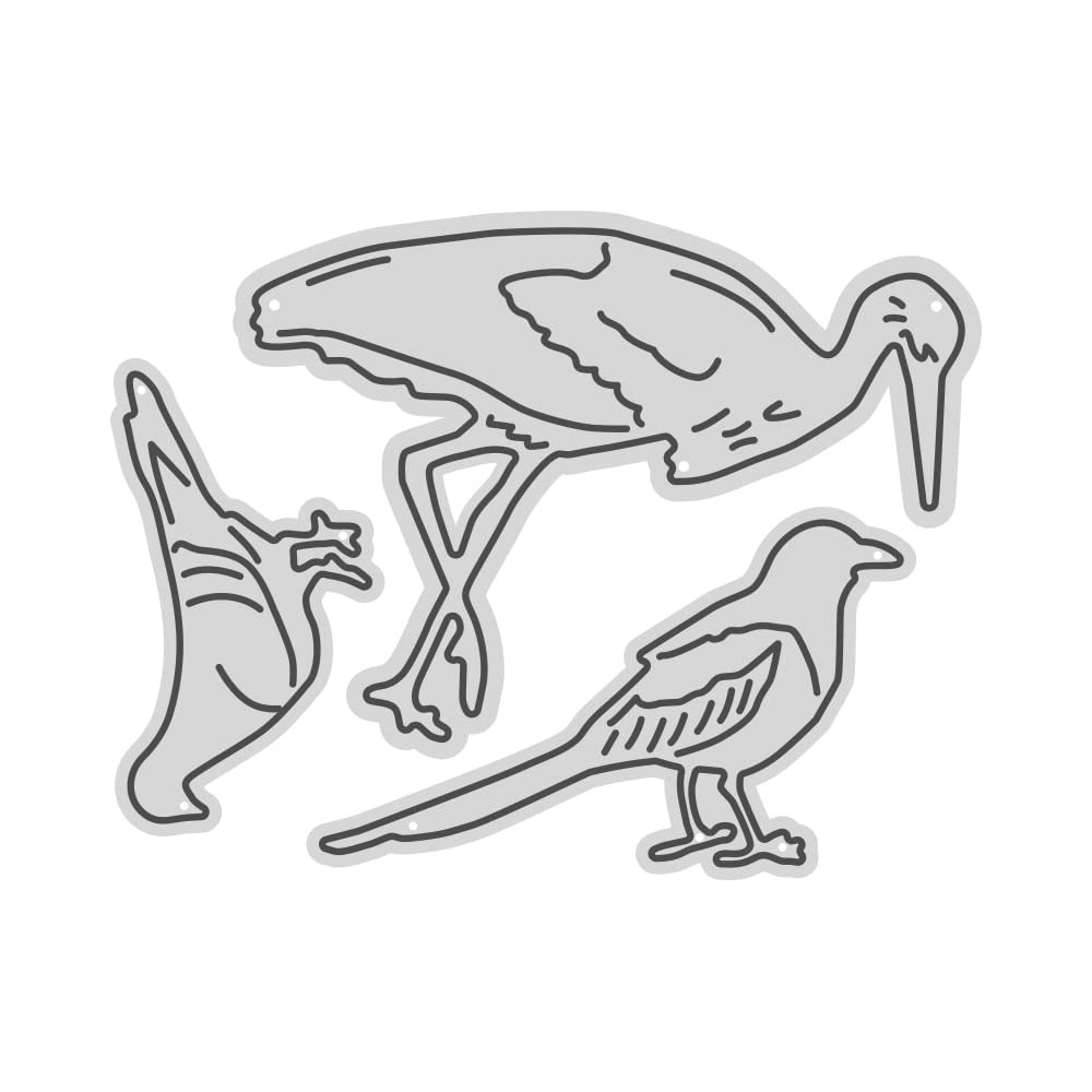 White crane pigeon cutting diy scrapbooking cutting embossed decor template paper card photo design craft greetings mould blade punch dies arts crafts sewing