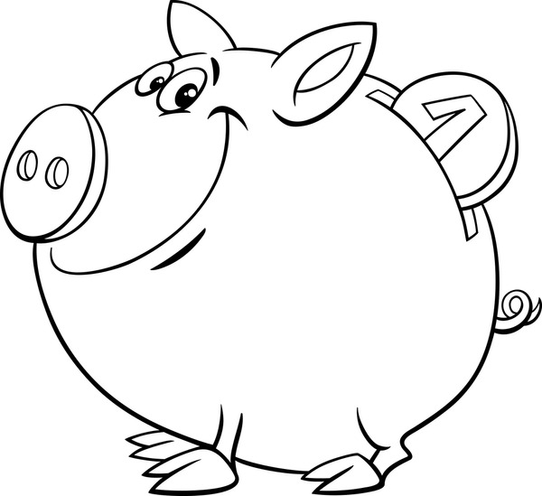 Banking coloring page royalty