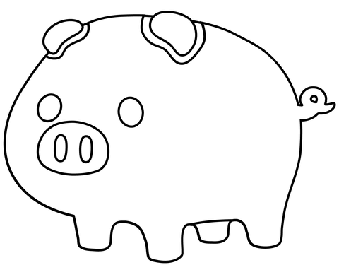 Pig emoji coloring page free printable coloring pages