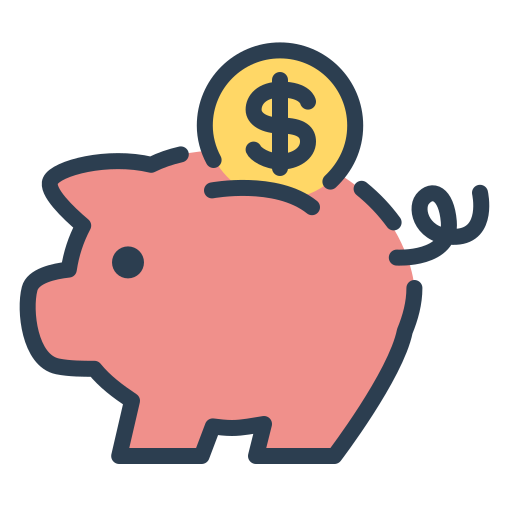 Money piggy save money savings icon