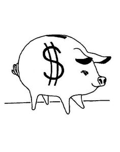 Piggy bank coloring page ideas coloring pages piggy bank piggy