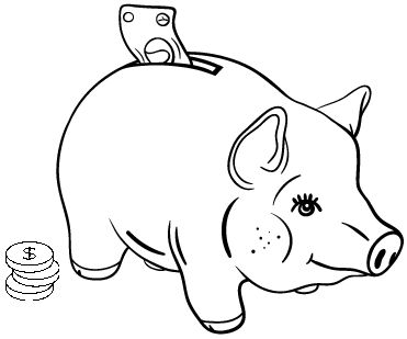 Cute piggy bank coloring page cute piggies piggy coloring pages
