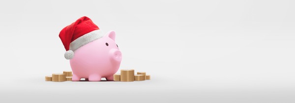 Thousand christmas piggy bank royalty