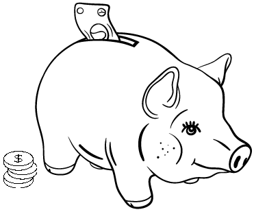 Cute piggy bank coloring page cute piggies piggy coloring pages