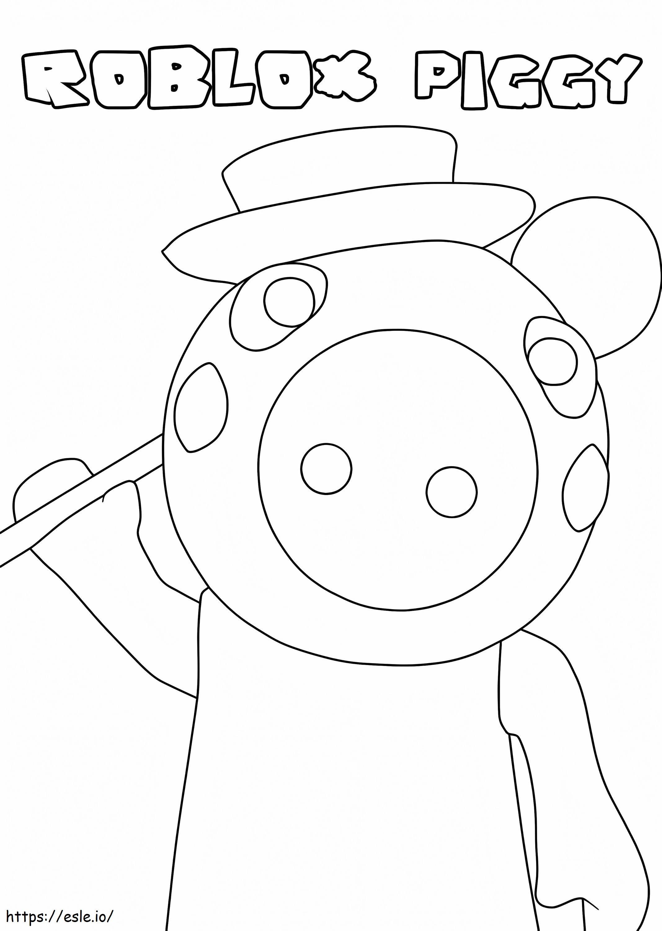 Piggy roblox coloring page