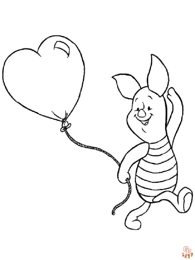 Free piglet coloring pages for kids to print