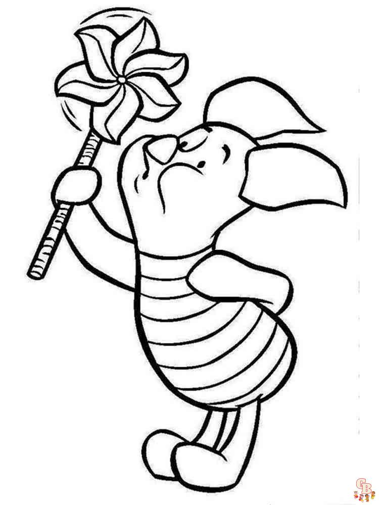 Free piglet coloring pages for kids to print