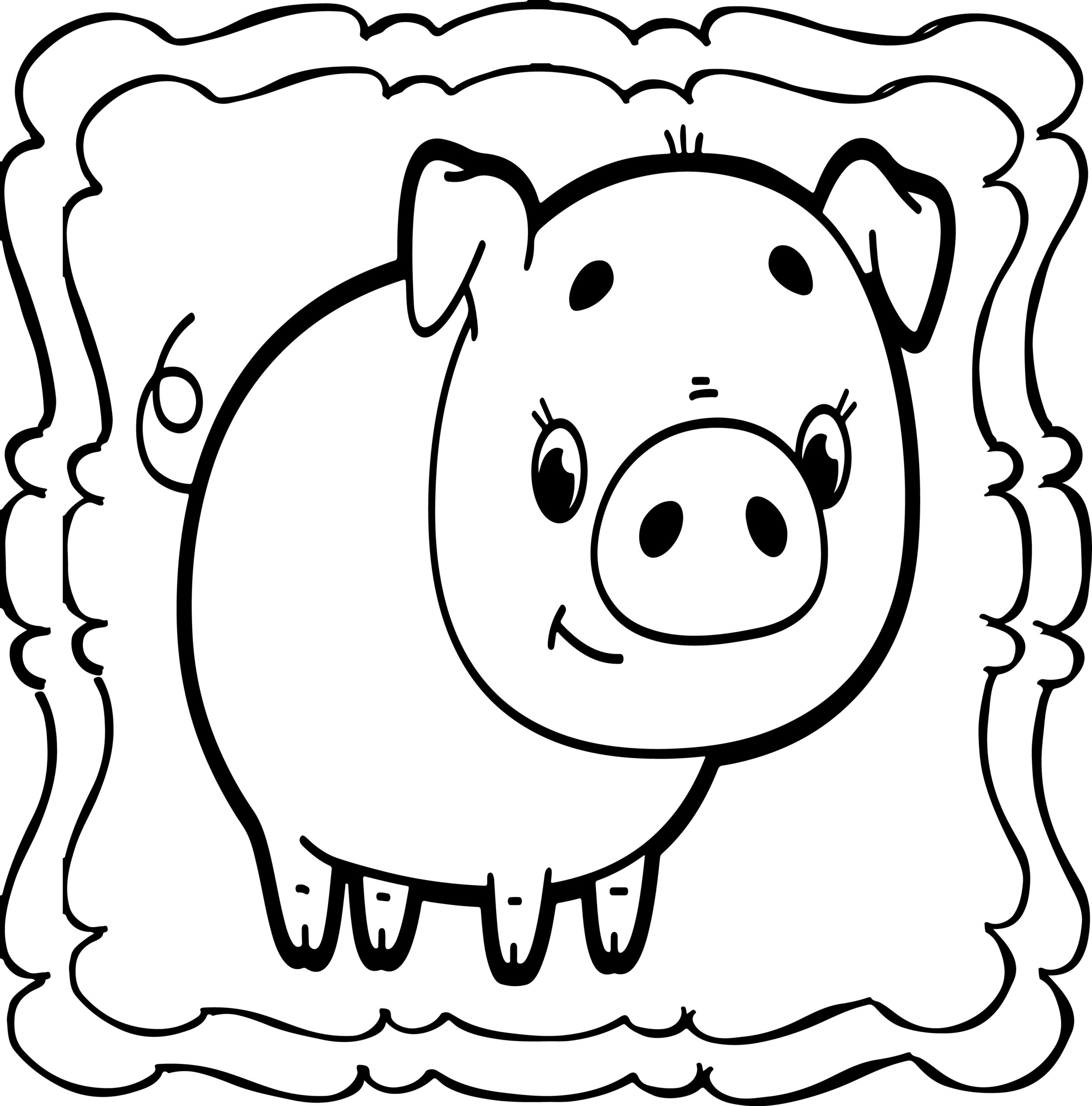 Pig coloring book easy and fun pigs coloring book for kids made by teachers