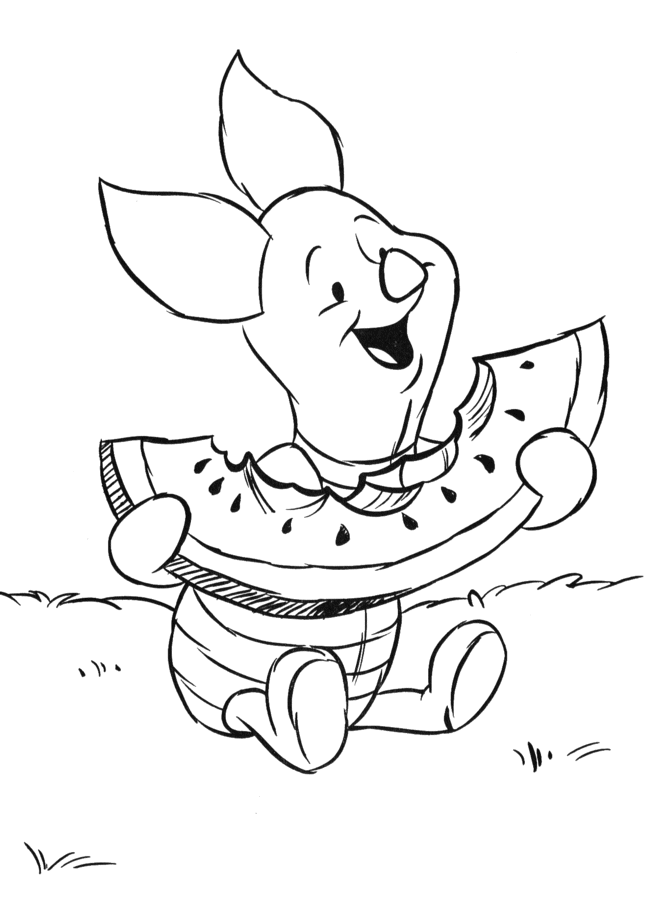 Piglet coloring pages