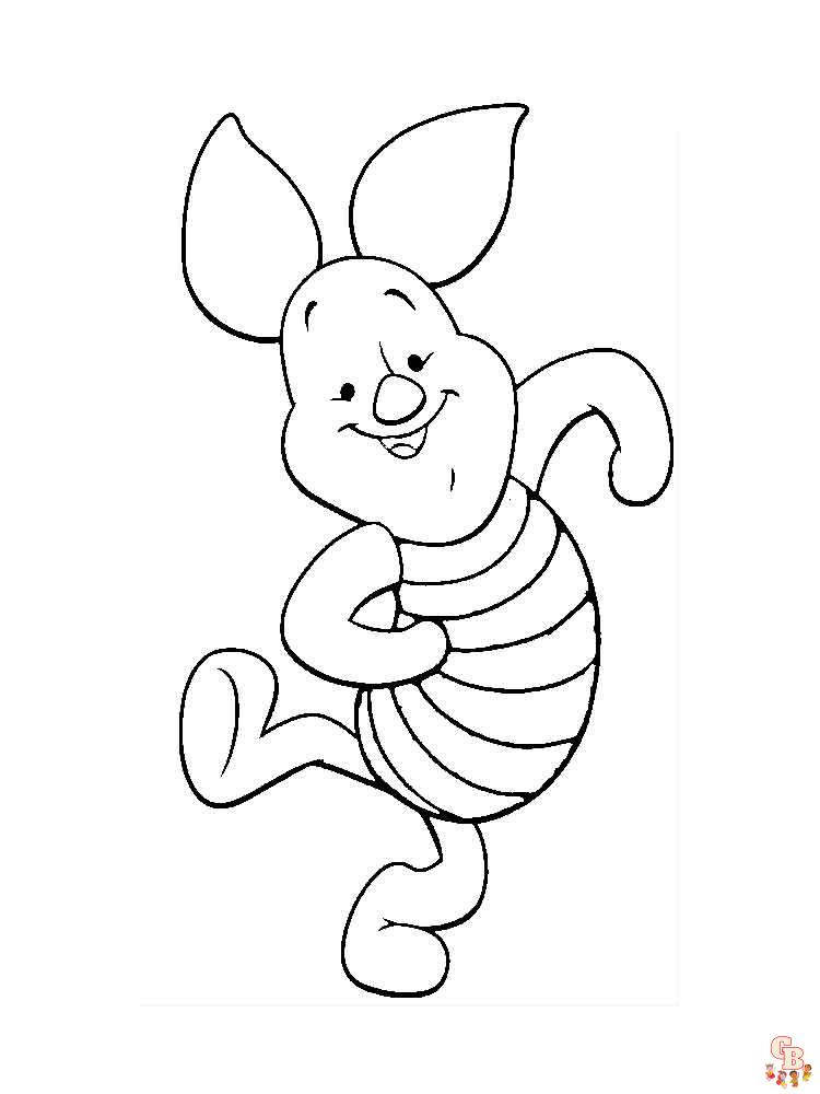 Free piglet coloring pages for kids to print