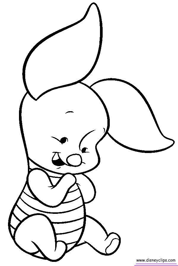 Baby piglet coloring pages