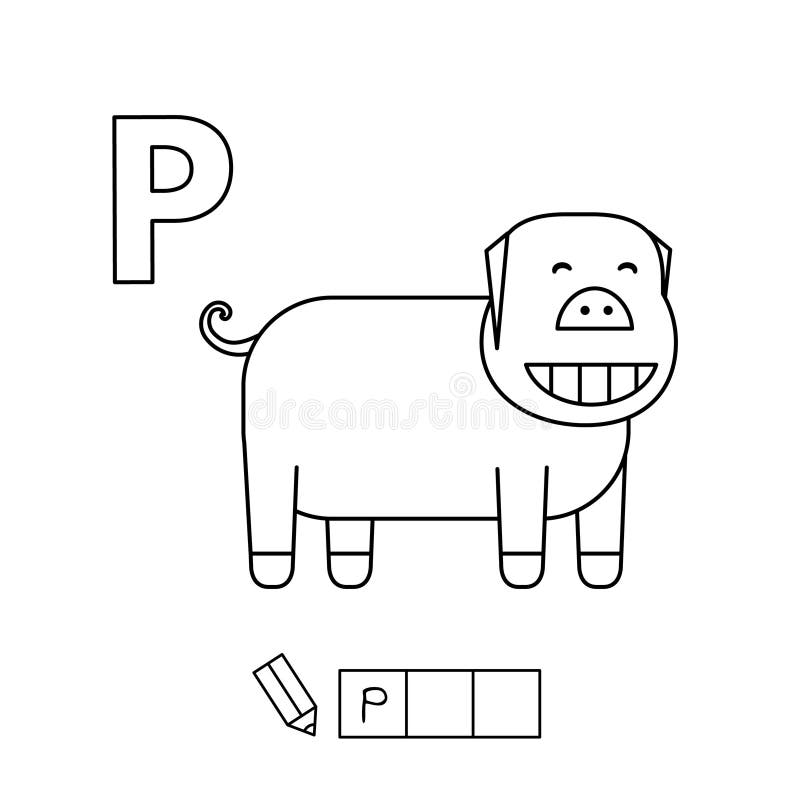 Pig coloring pages stock illustrations â pig coloring pages stock illustrations vectors clipart