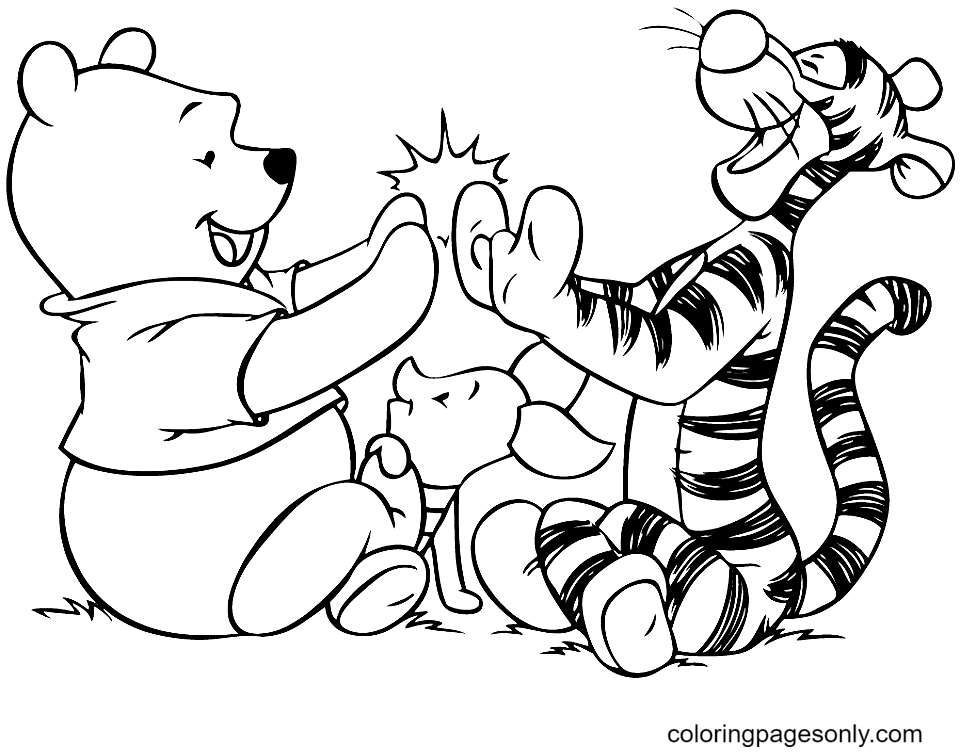 Winnie the pooh coloring pages printable for free download