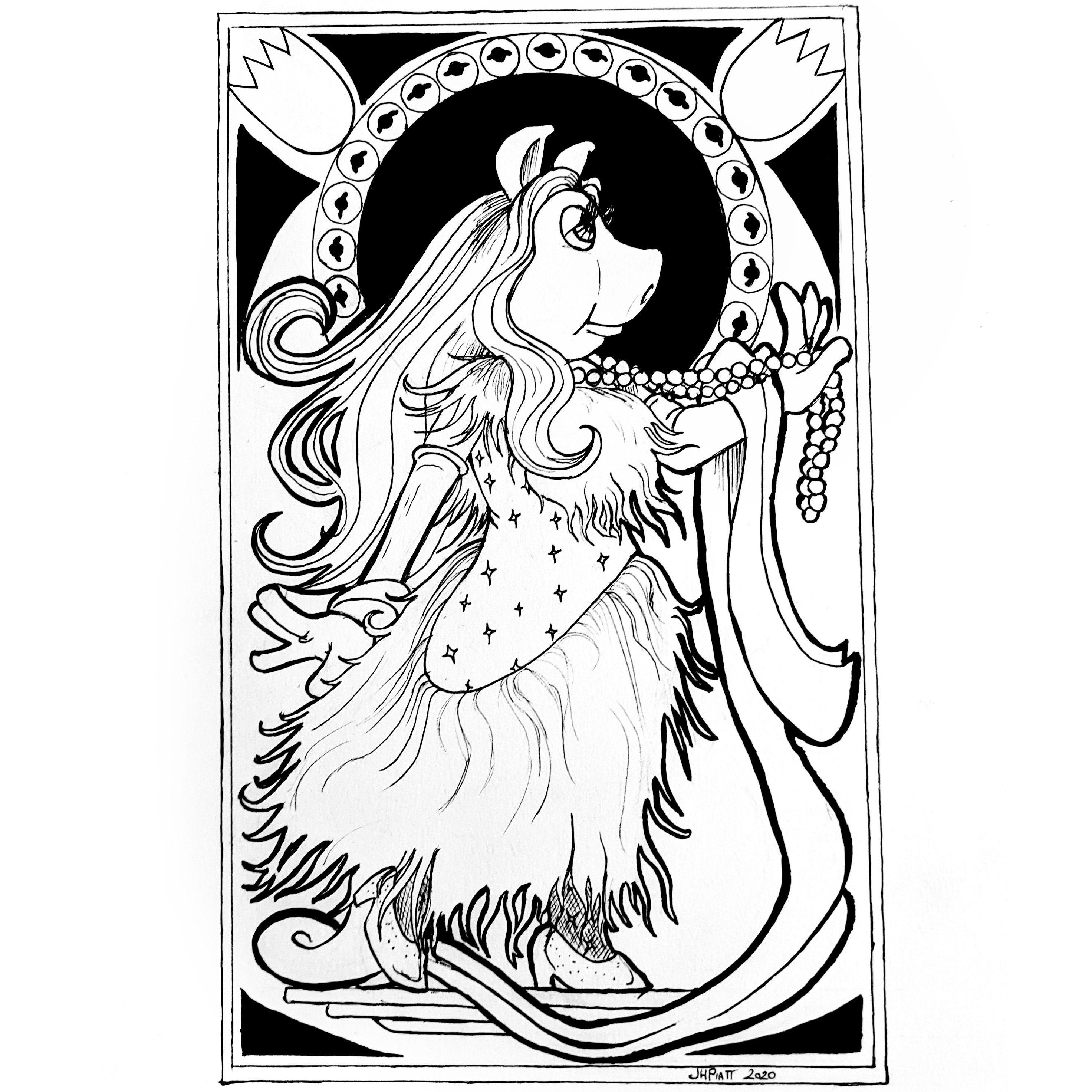 Piggy coloring pages