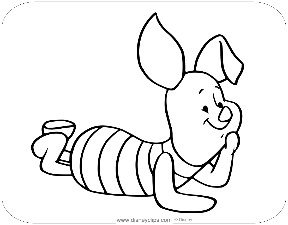 Piglet coloring pages