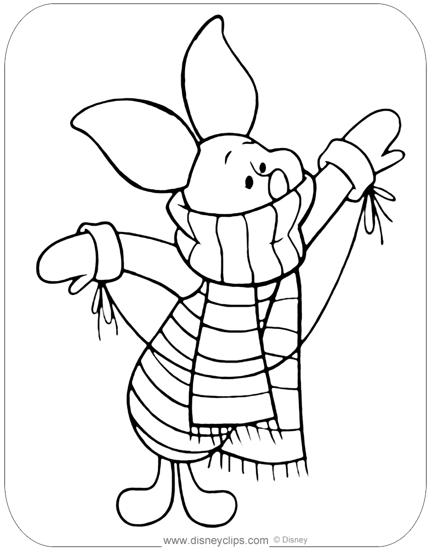 Piglet coloring pages