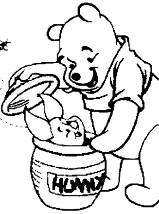 Winnie the pooh coloring page